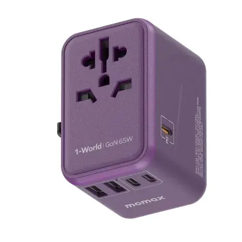 Momax 1-World 65W GaN Convenient Travel Socket (UA8)