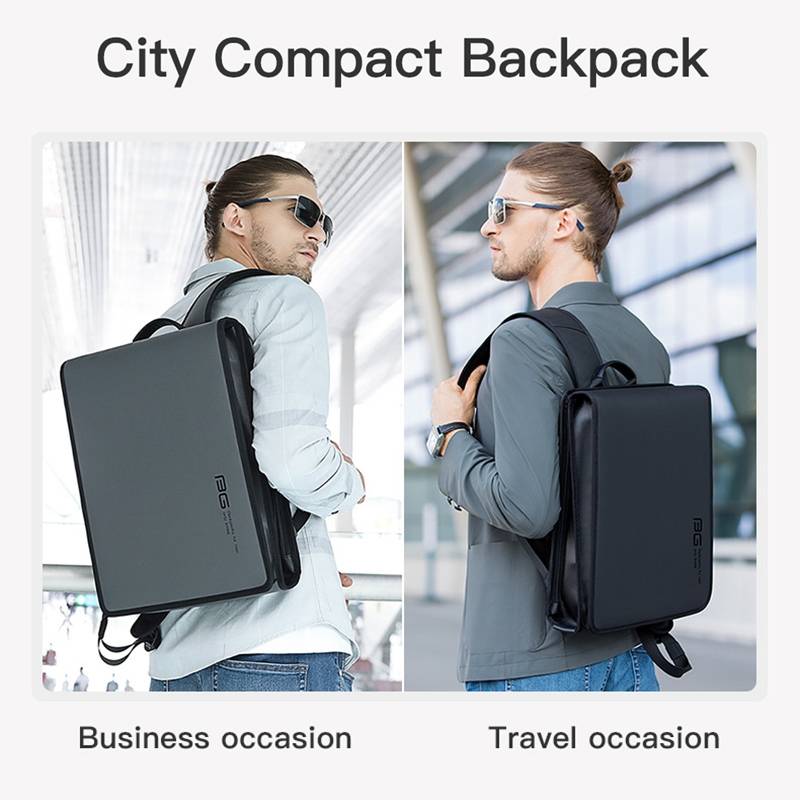 Bange BG-7252 Square Up to Style & Security  Waterproof Laptop Backpack for Men