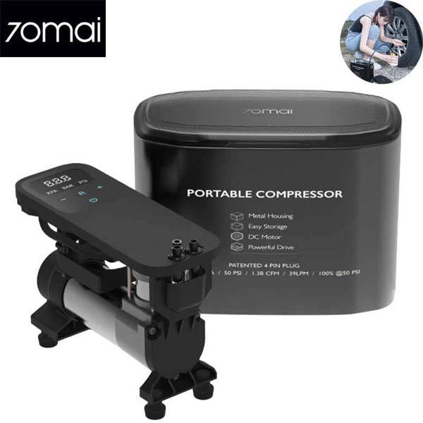 70Mai MiDrive TP01 Original 12V Digital Air Compressor with LED Display and Metal Storage Case
