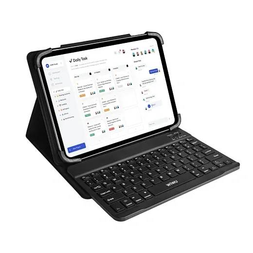 WiWU PU Leather Flip Universal Keyboard Case for 9 to 11 Inch Tablets