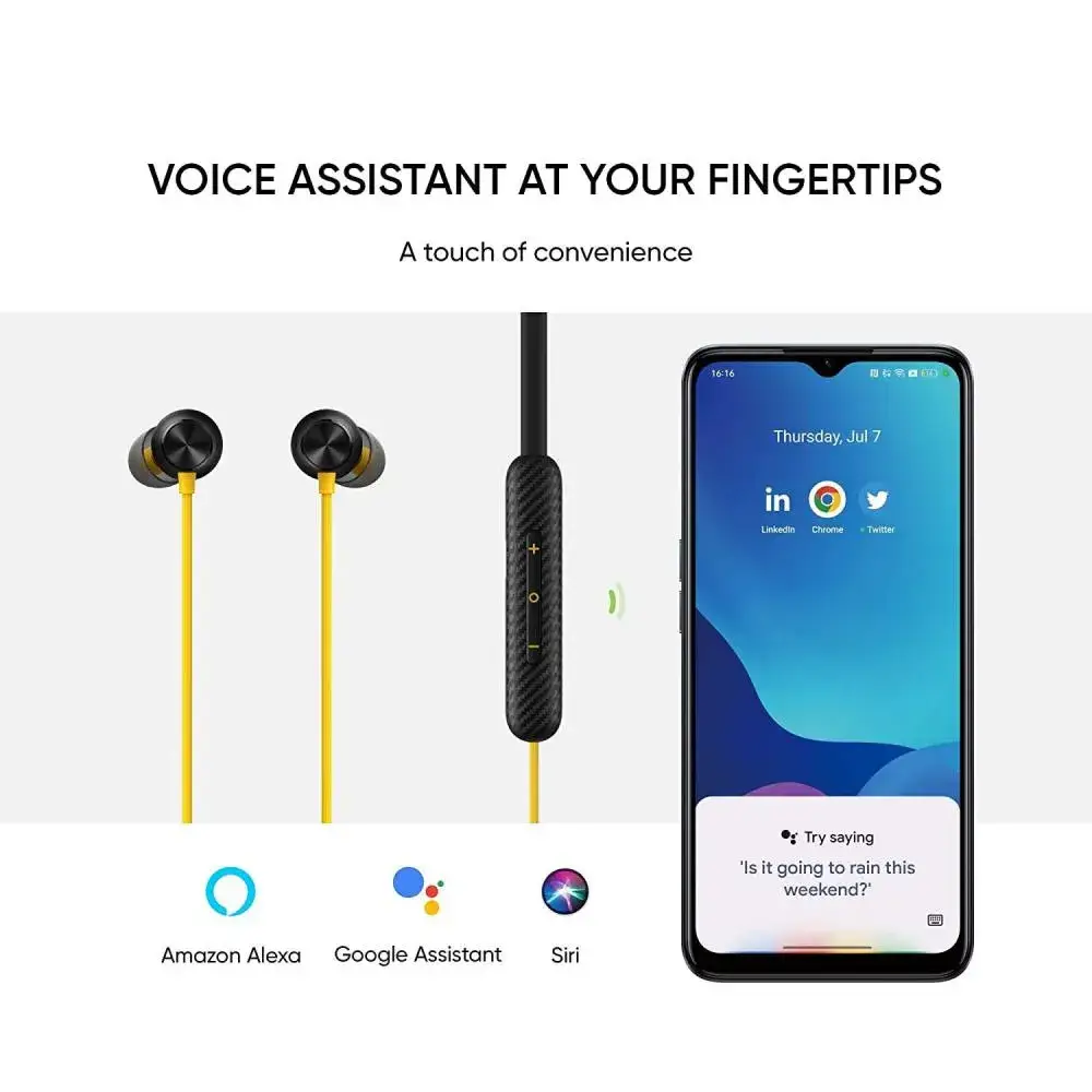 Realme Buds Wireless 2S Dual Device Switching Neckband Earphone