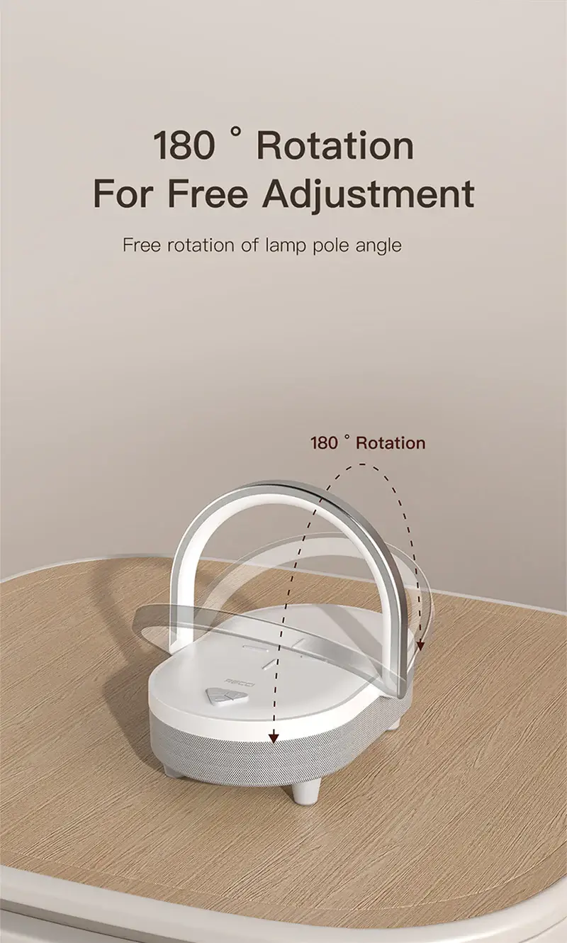 Recci RLS-L16 4 in 1 Speaker and 15W Wireless Charger