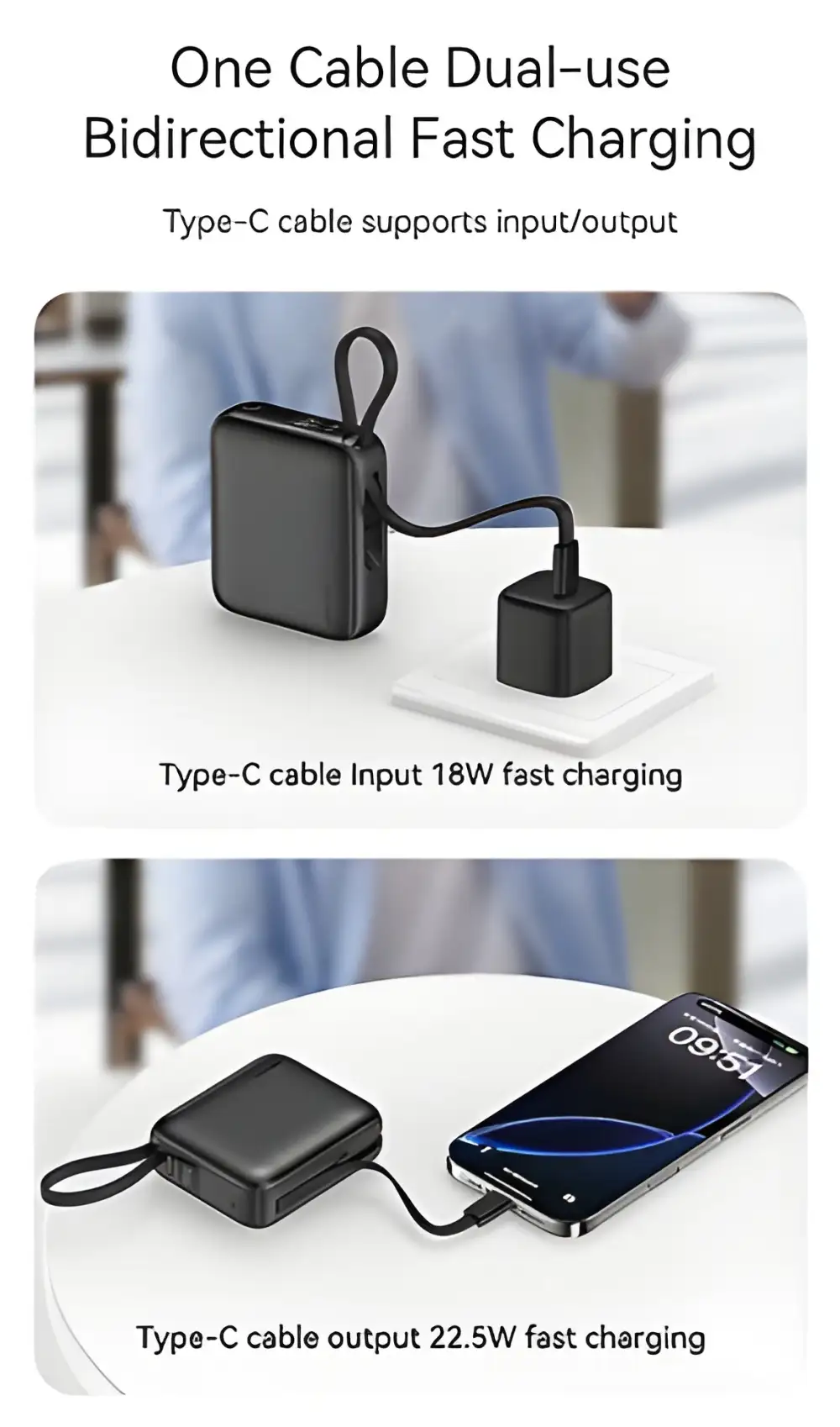 Recci RPB-P62 10000mAh 20W Power Bank 