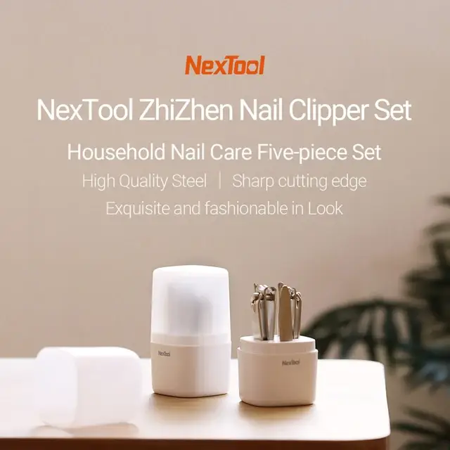 Xiaomi Nextool Stainless Steel Nail Clipper Set: Manicure Essentials