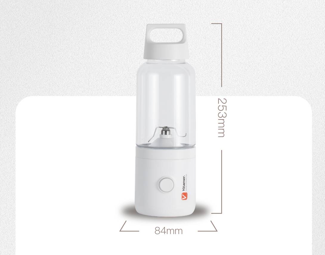 Vitamer 500ml Electric Blender: A Portable and Rechargeable Food Processor with Automatic Juicing Function, Ensuring Fast and Convenient Juice Preparation