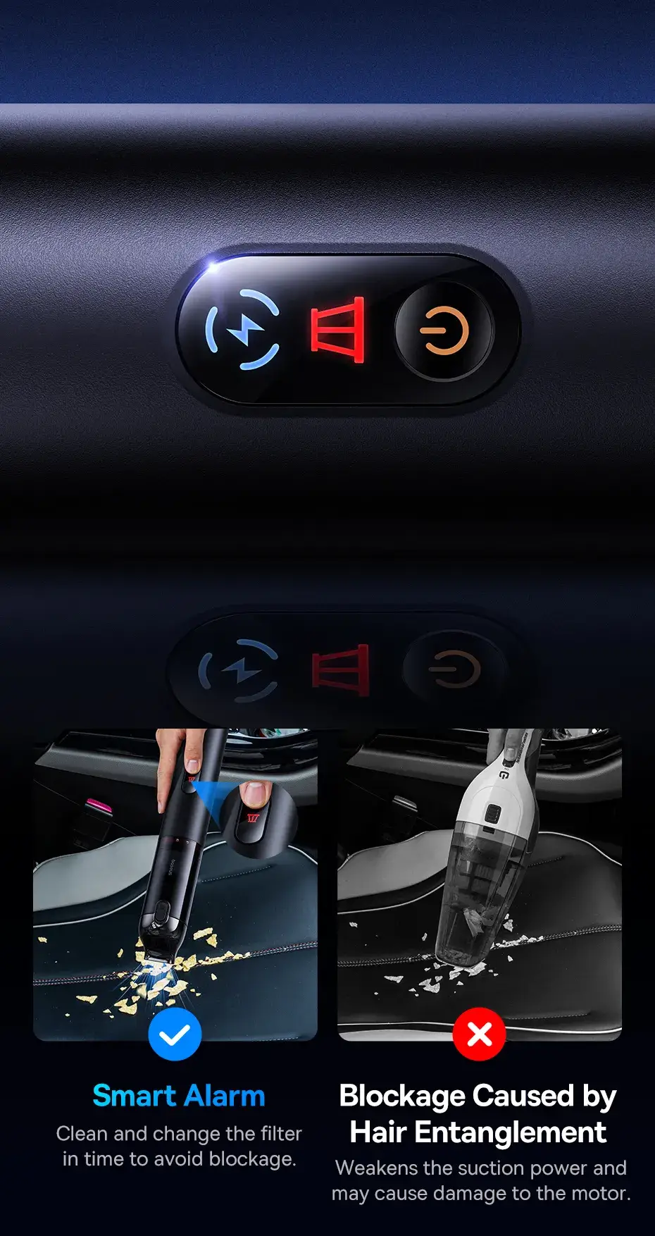 Baseus A5 Wireless Car Vacuum Cleaner 