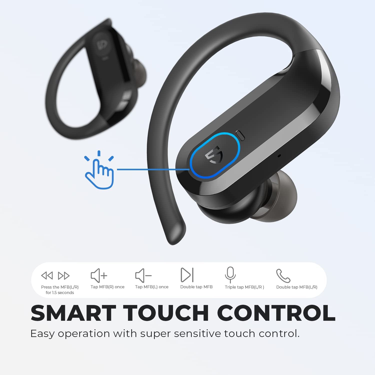 SoundPEATS S5 Over-Ear Hooks Wireless Earbuds