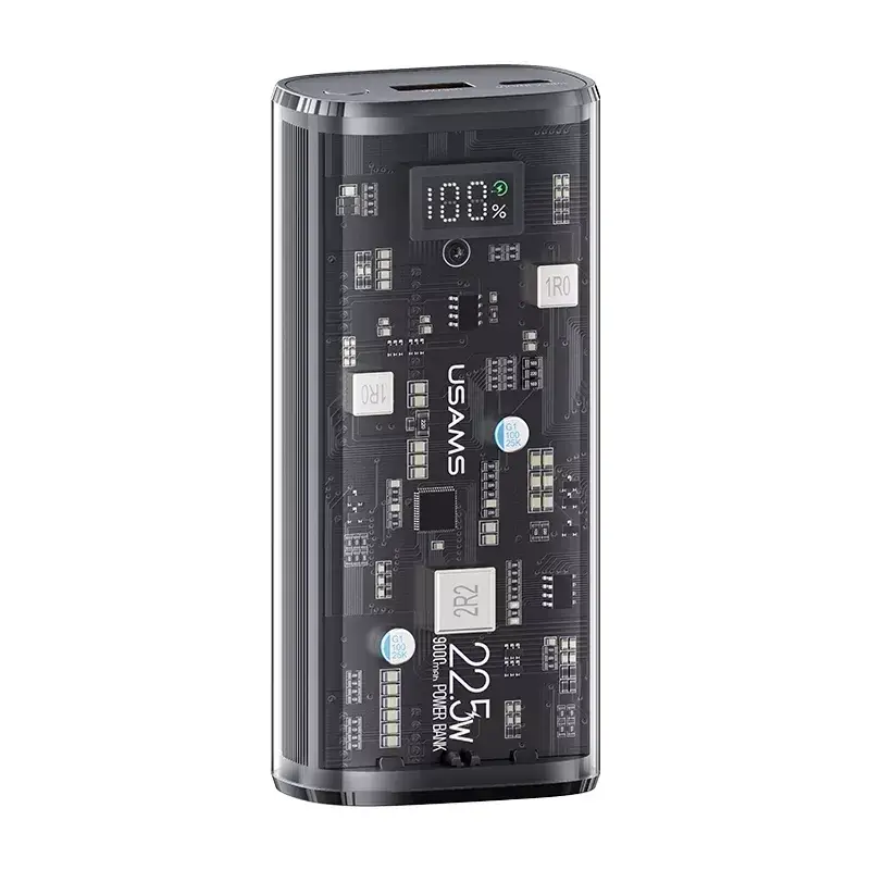 USAMS US-CD189 22.5W 9000mAh Transparent Digital Display Power Bank