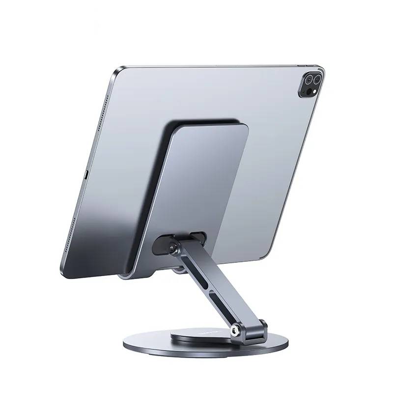 USAMS ZJ074 Aluminum Alloy 360 Rotating Folding Holder for Phone / Tablet