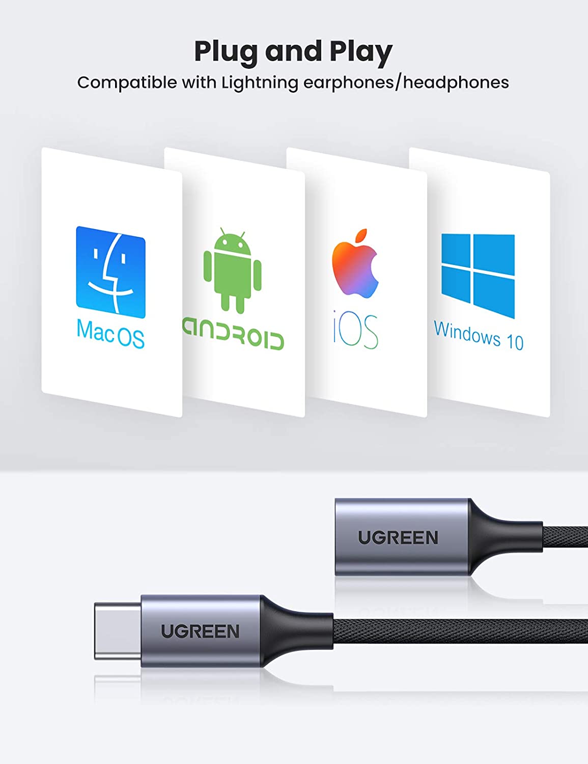 Ugreen USB C to Lightning Audio Adapter