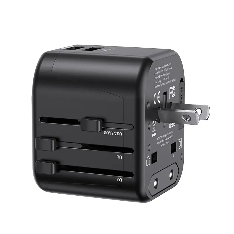 Usams US-CC173 T55 12W Dual USB Universal Travel Charger