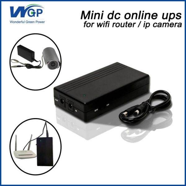 WGP Mini UPS for Router & ONU with 5V/9V/12V Output Up to 8 Hours Backup