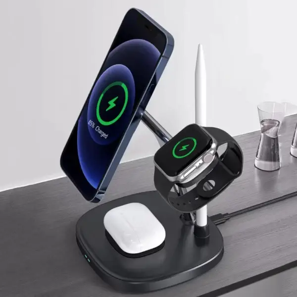 WiWU Power Air 4 in 1 Qi Magnetic 15W Wireless Charger