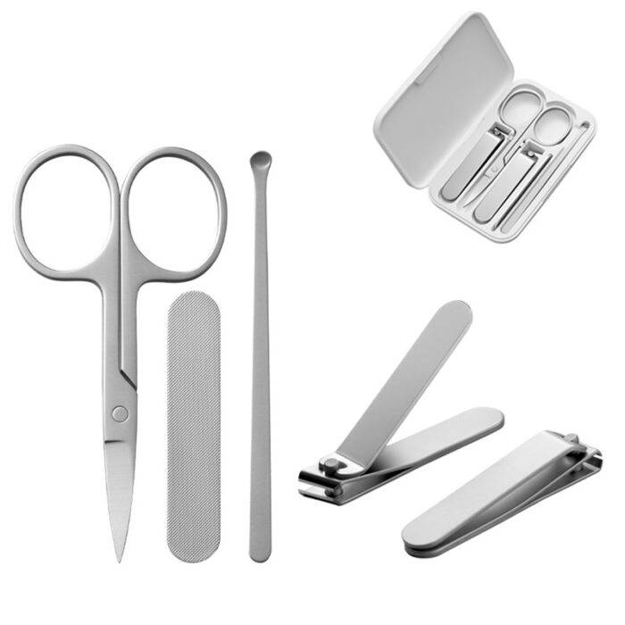 XIAOMI MIJIA Multifunction Stainless Steel Nail Clippers Set Manicure Nail Trimming Tool Kit