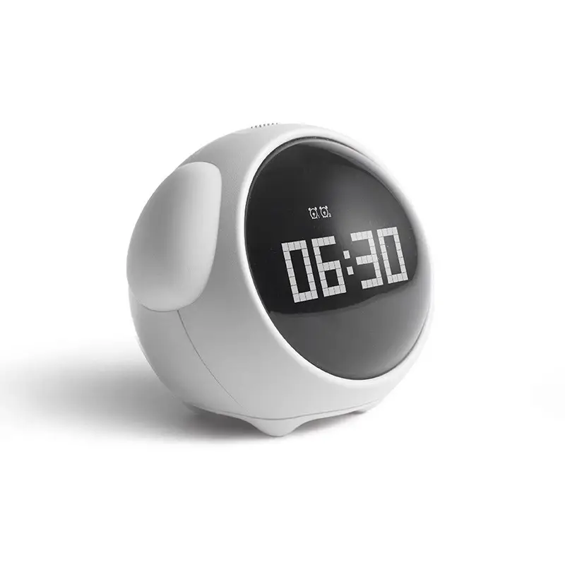 Emoji Pixel Alarm Clock Voice Control Led Light Multifunction Digital Clock