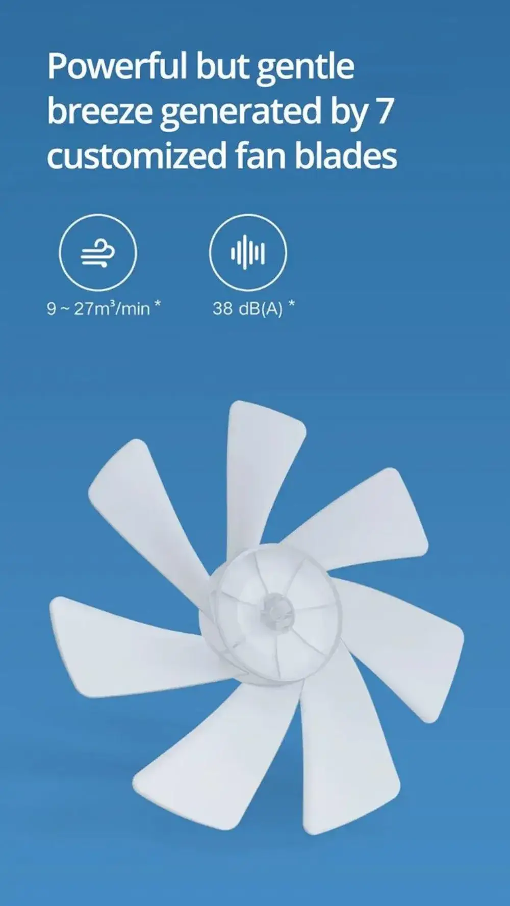 Xiaomi Mi Smart Standing Fan 1C Lite Non Rechargeable