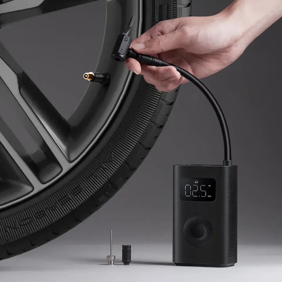 Xiaomi Mijia Air Pump 2 Digital Tire Pressure Detection Built-in Battery Portable Inflator Pump