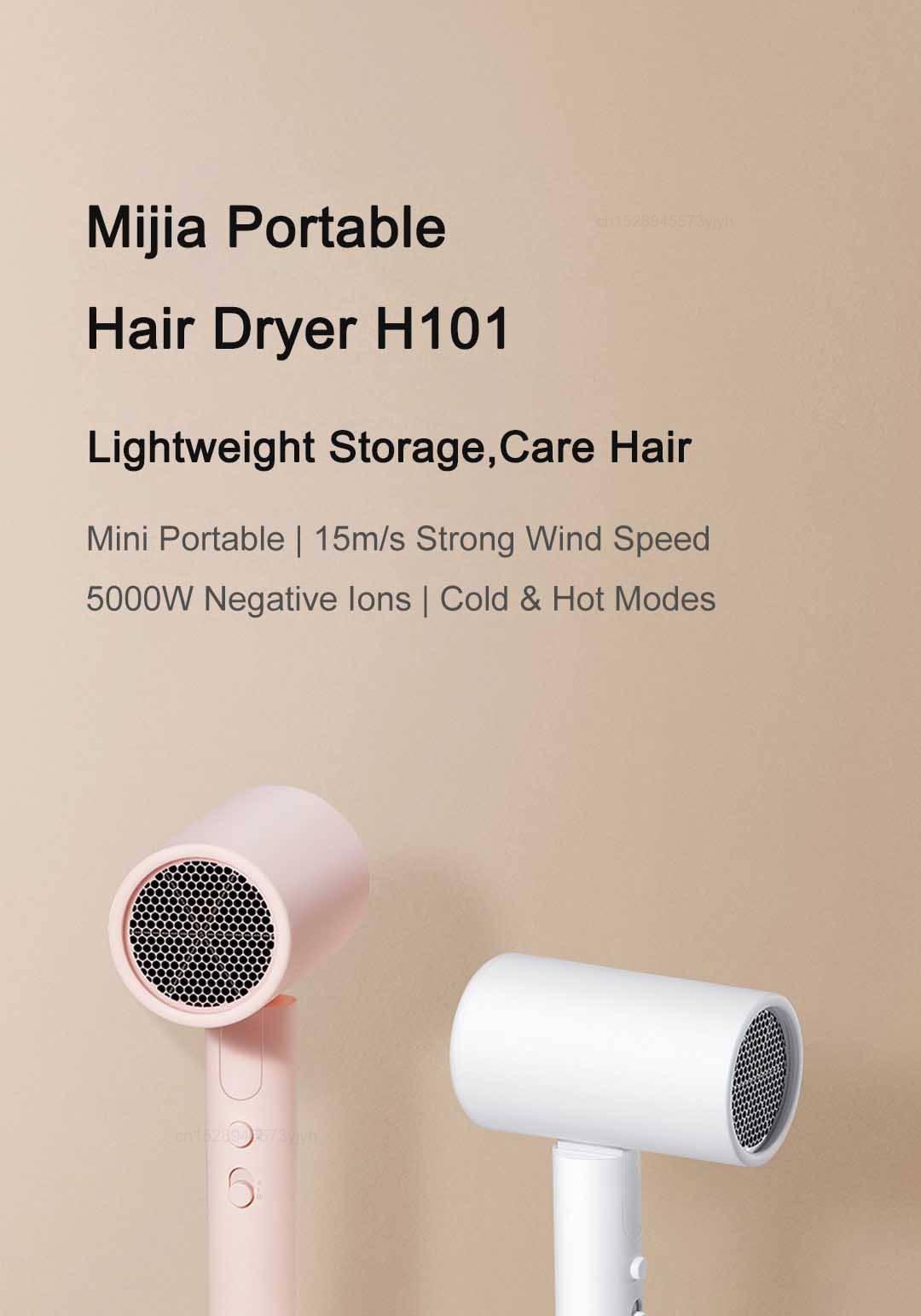 Xiaomi Mijia H101 Compact 1600W Hair Dryer