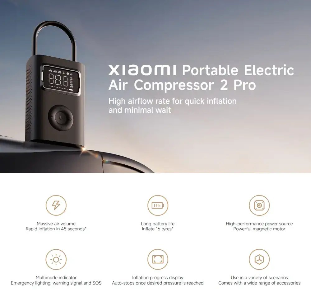 Xiaomi Portable Electric Air Compressor 2 Pro