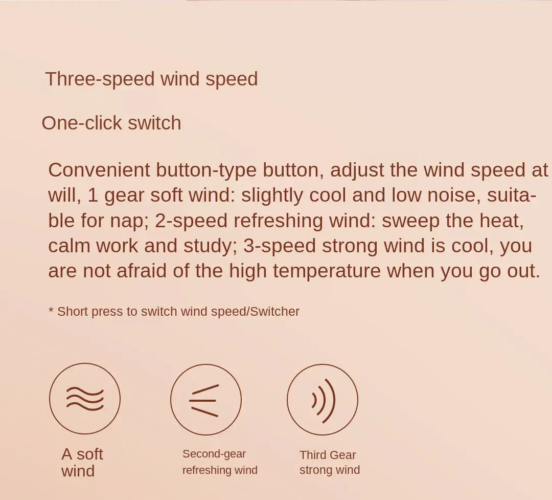Xiaomi Qualitell F1 Pro Foldable Handheld Portable USB Fan