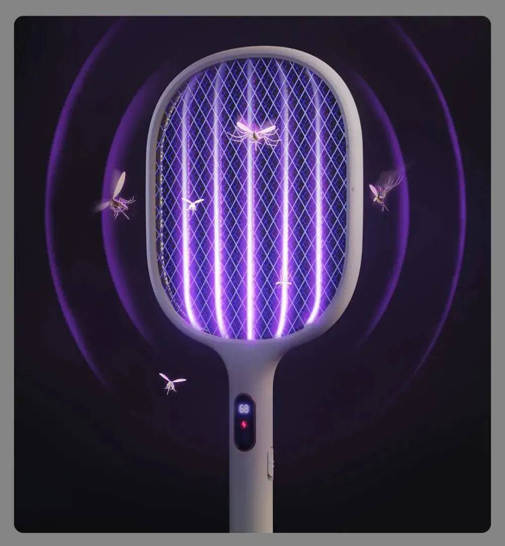 Xiaomi Qualitell S1 Smart Digital Display Electric Mosquito Swatter Racket