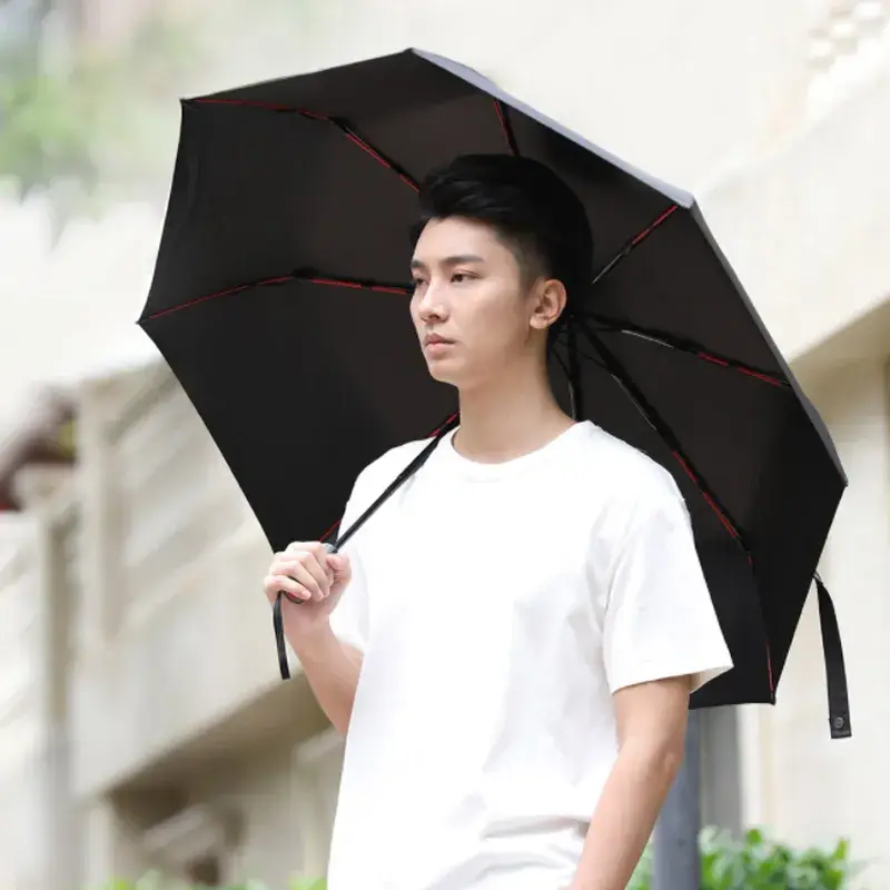 Xiaomi Youpin Empty Valley Mechanical Transparent Handle Automatic 50V UV Protection Umbrella