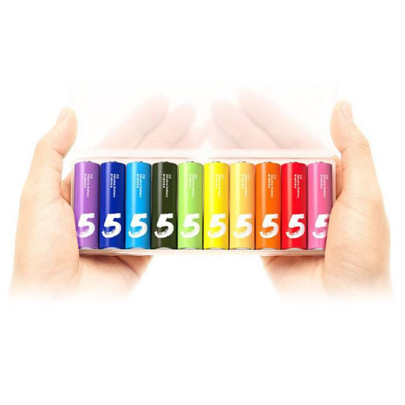 Xiaomi Zmi ZI5 Rainbow AA/AAA Alkaline Battery Set 10 Pcs