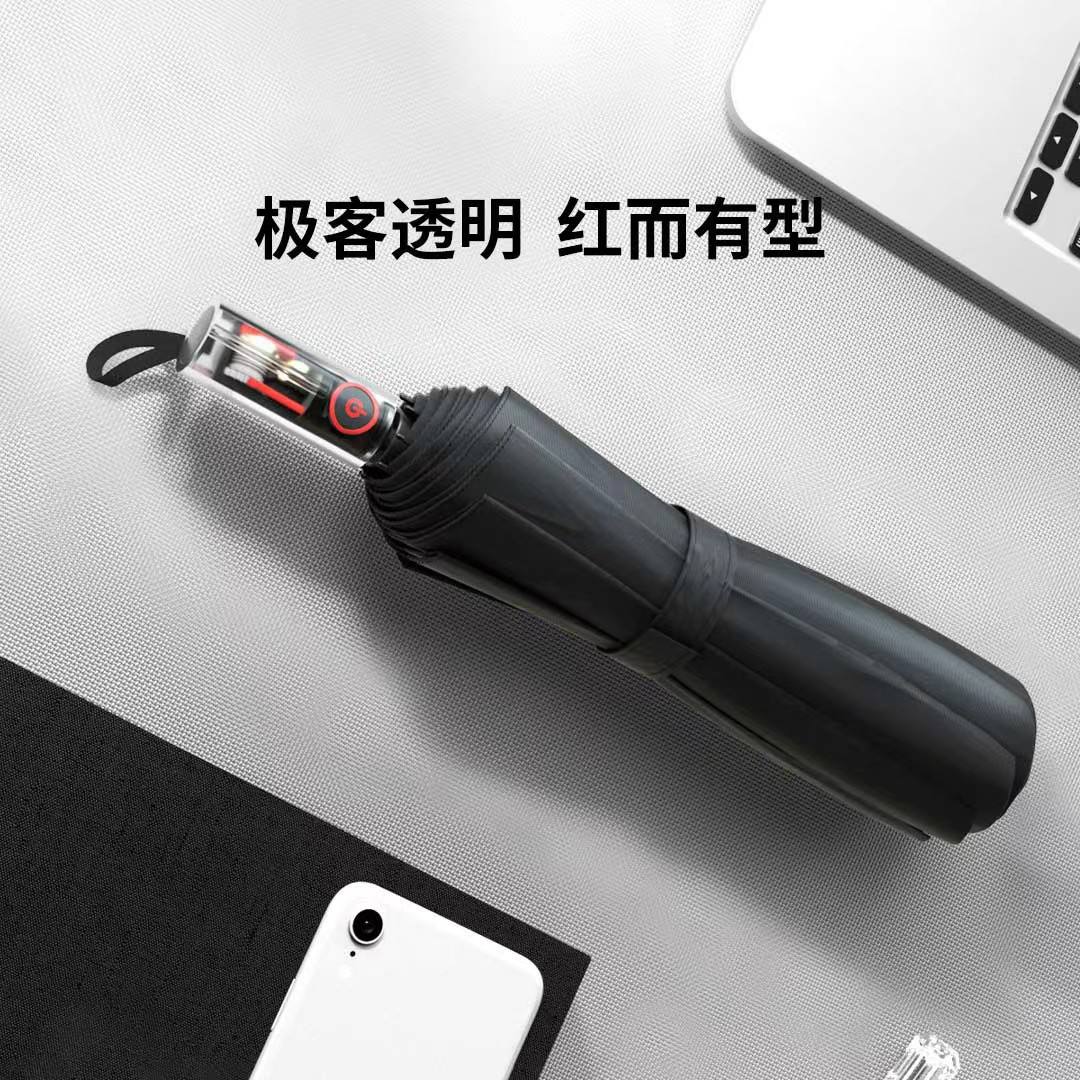 Xiaomi Youpin Empty Valley Mechanical Transparent Handle Automatic 50V UV Protection Umbrella