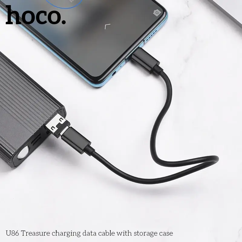 Hoco u86 versatile portable charging data cable with stylish case