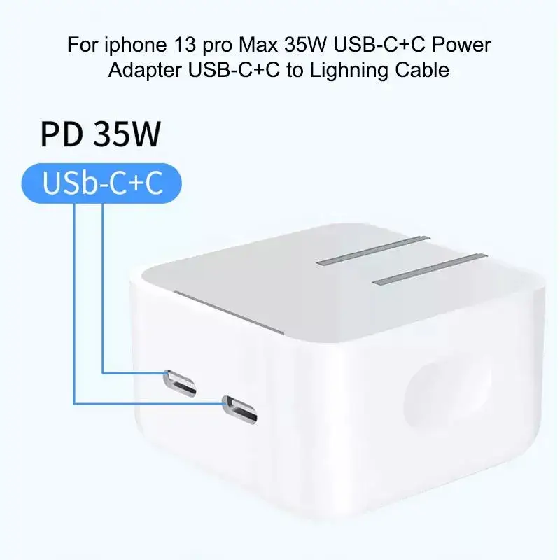 Apple 35W Dual USB-C Port Compact Power Adapter ​​​​​​​