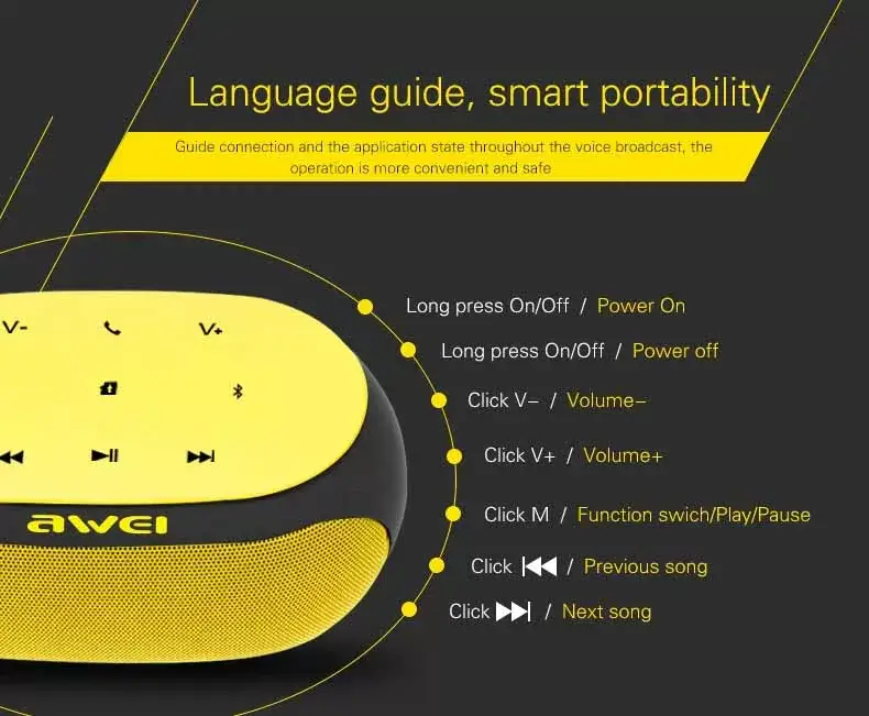 AWEI Y200 Portable Bluetooth Speaker