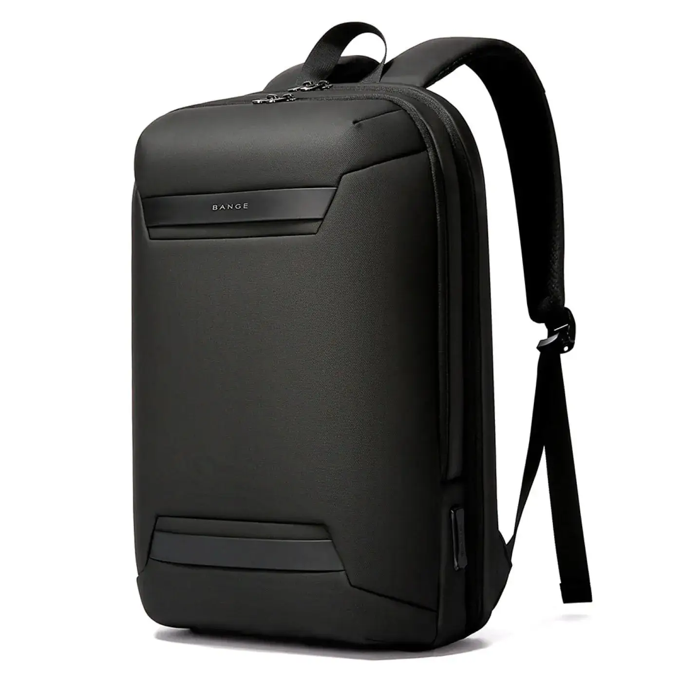 Bange BG-7677 Power Your Adventures  Oxford Backpack with USB C Port & Storage (Black)