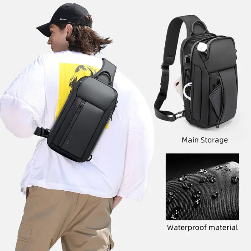 BANGE BG-7566 Stay Cool Stay Protected  Waterproof Chest Bag with Breathable Comfort