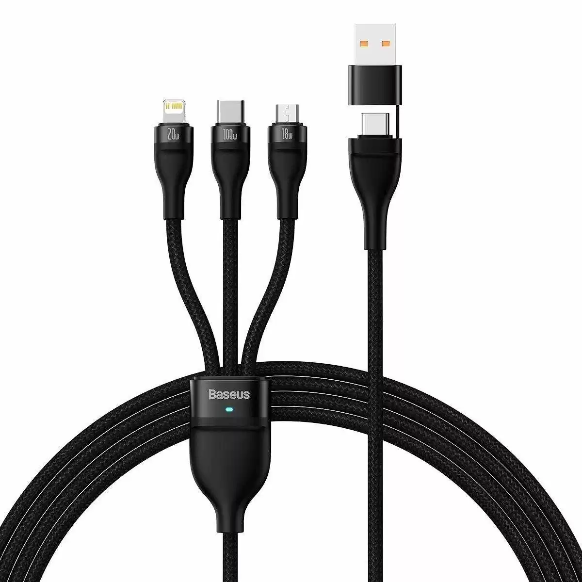 Baseus 100W Flash Series II Two-for-Three Fast Charging Data Cable