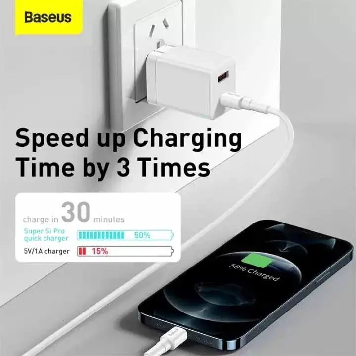 Baseus 30W Super Si Pro Quick Charge Adapter