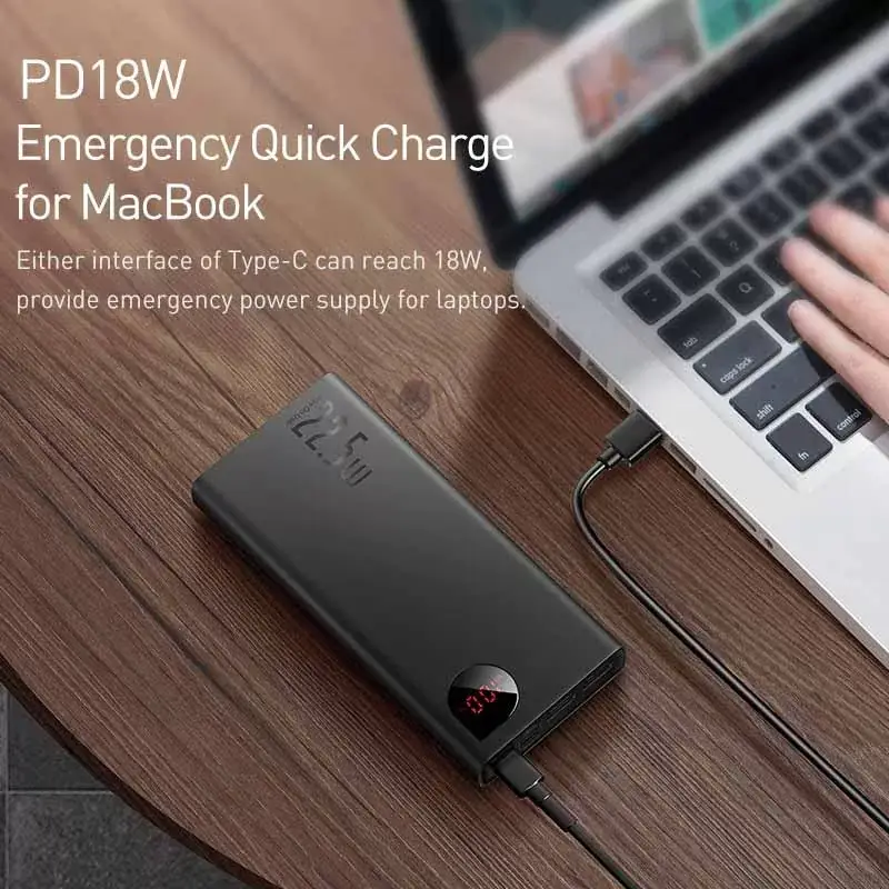 Baseus Adaman Metal 22.5W 20000mAh Digital Display Quick Charge Power Bank