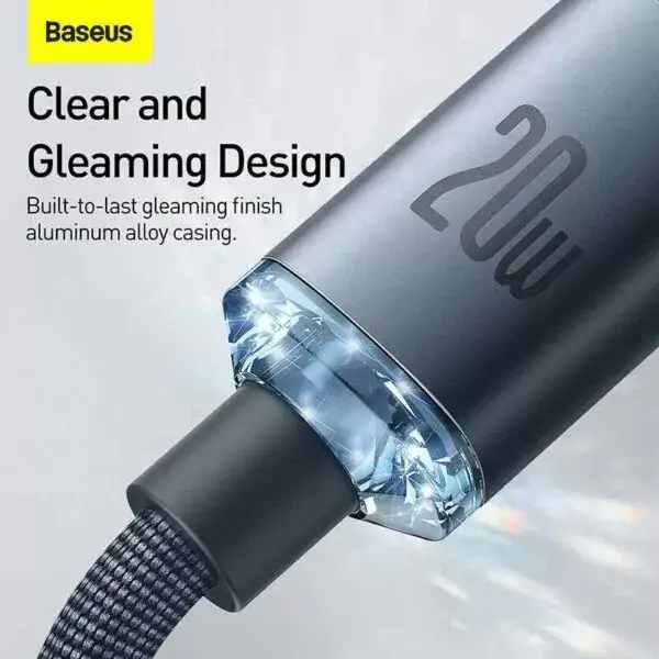 Baseus Crystal Shine Series 20W Fast Charging Cable Type-C to Lightning