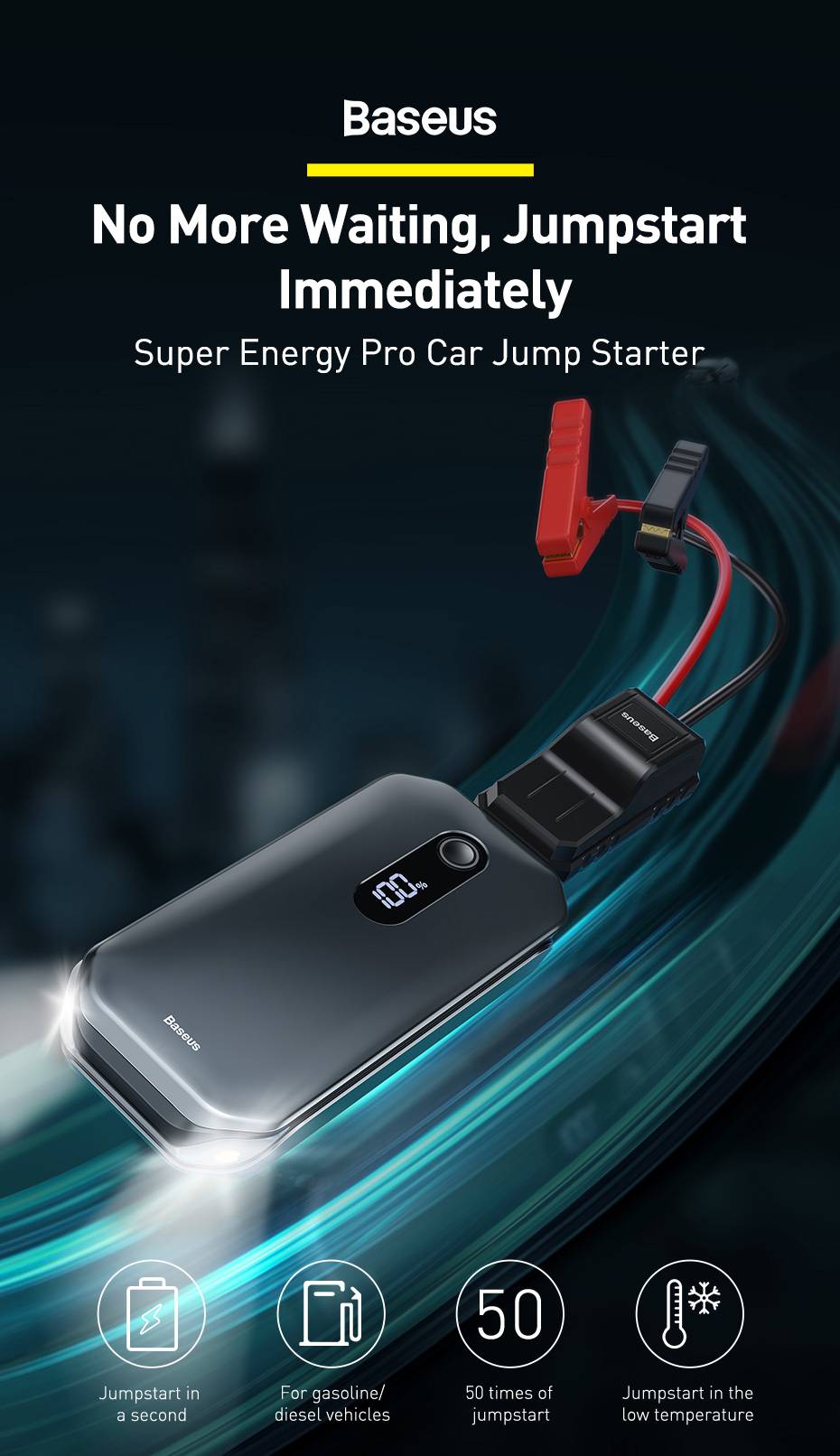 Baseus Super Energy Pro Car Jump 12000 mAh Starter 