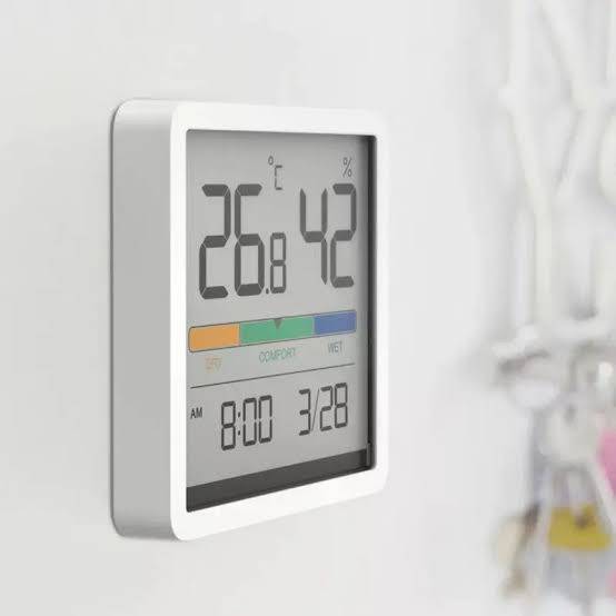 Xiaomi MIIIW Digital LCD Temperature Humidity Thermometer Hygrometer Clock