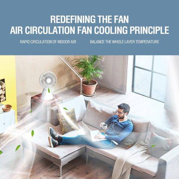 Xundd XDOT-024 USB Rechargeable Oscillating Fan 8000mAh Battery