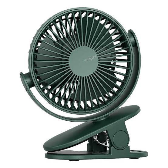 JISULIFE FA29A 4000mAh Rechargeable Clip on Desk Fan 4 Speed Modes