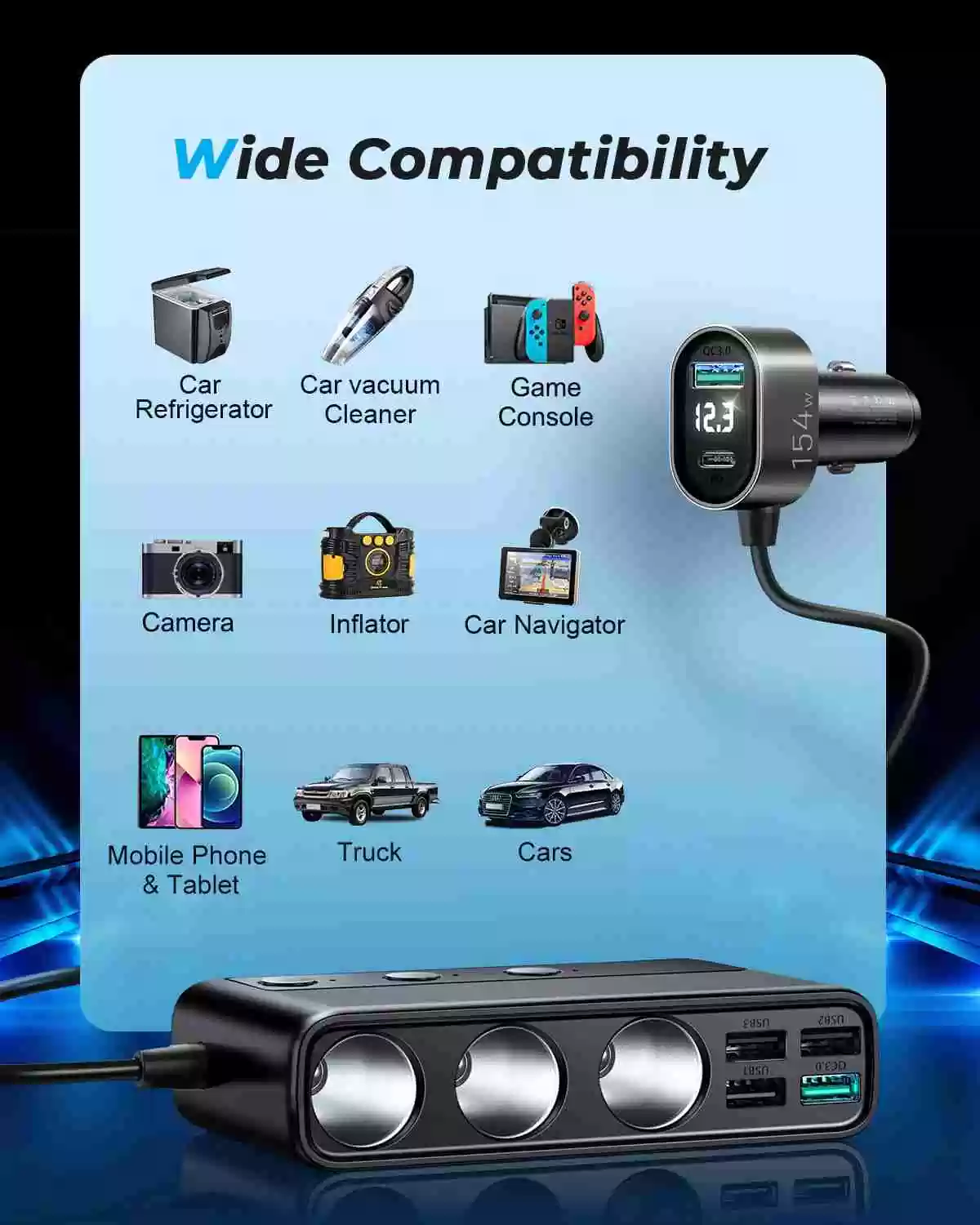 Joyroom JR-CL06 154W Multi-Port Car Charger