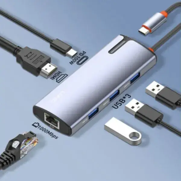 LDNIO DS-15H PD100W 5 in 1 Port USB C 3.0 Hub With 4k HDMI