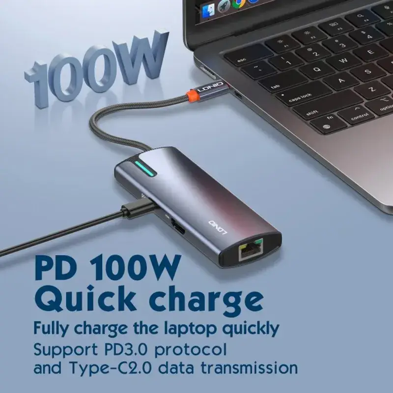 LDNIO DS-16H 6 In 1 USB C Docking Station