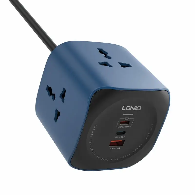 LDNIO SC3319 65W 6-in-1 Power Socket Cube with 2500W Outlets