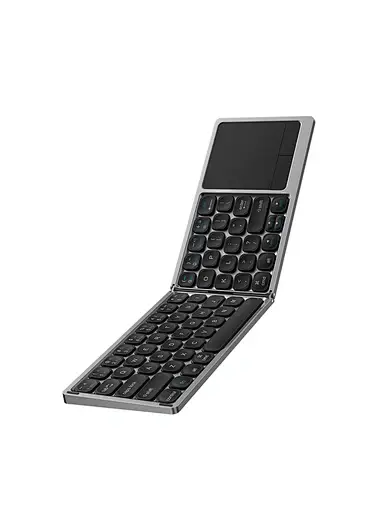 WiWU FMK-04 Wireless Laptop Keyboard: 81-Key Foldable Aluminum Alloy Keyboard with Touchpad