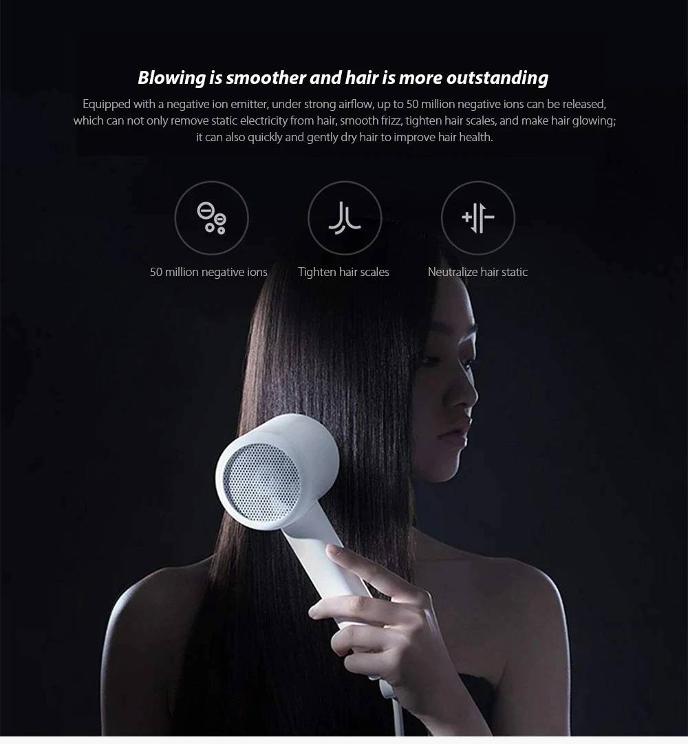 Mi Mijia H300 Negative Ion Quick-Drying Hair Dryer