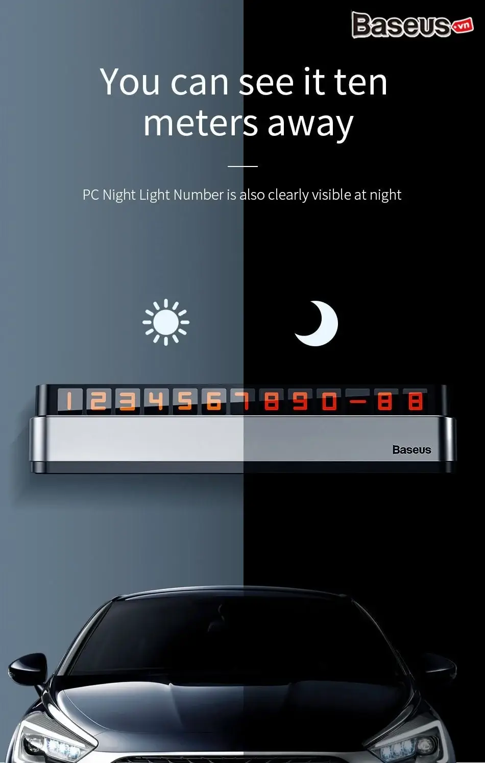 Baseus Moonlight Box Series Temporary Parking Number Plate