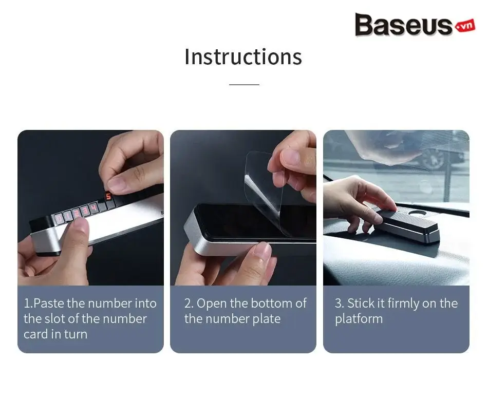 Baseus Moonlight Box Series Temporary Parking Number Plate