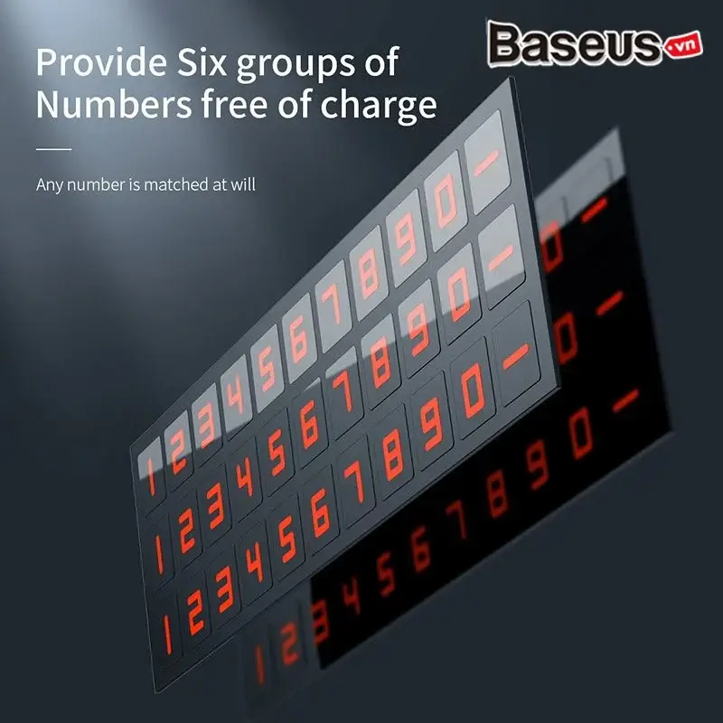 Baseus Moonlight Box Series Temporary Parking Number Plate